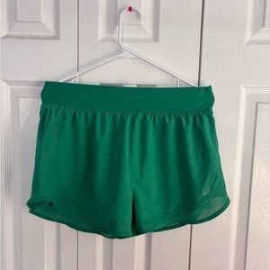 Asics Women's Green Athletic Shorts
